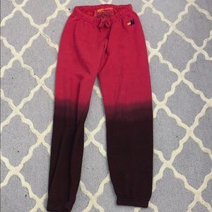 Pink / purple aviator nation sweatpants